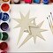 30 Pack 4 Inch Wooden Bethlehem Star Cutouts - Unfinished Wooden Star Hanging Ornaments DIY Craft Gift Tags for Home Party Decoration